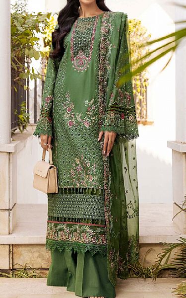 Motifz Green Lawn Suit | Pakistani Lawn Dress in USA- Image 1