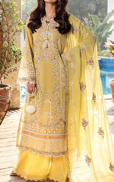 Motifz Yellow Lawn Suit | Pakistani Lawn Dress in USA- Image 1