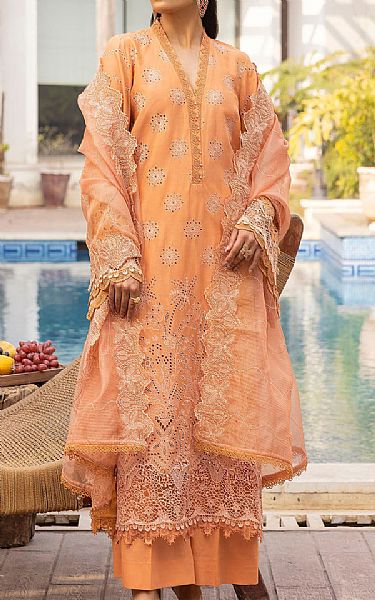 Motifz Peach Lawn Suit | Pakistani Lawn Dress in USA- Image 1