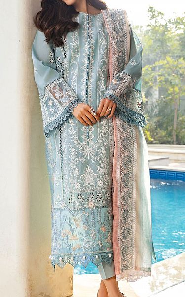 Motifz Baby Blue Lawn Suit | Pakistani Lawn Dress in USA- Image 1