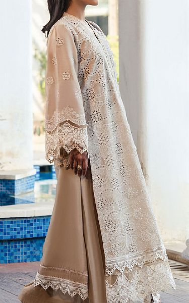Motifz Tan Lawn Suit | Pakistani Lawn Dress in USA- Image 2