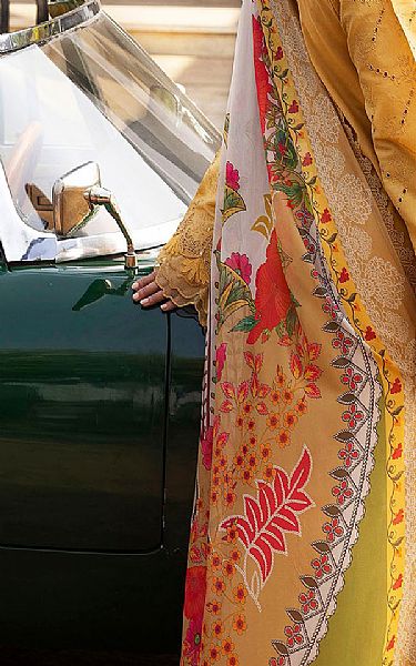Motifz Mustard Lawn Suit | Pakistani Lawn Dress in USA- Image 2