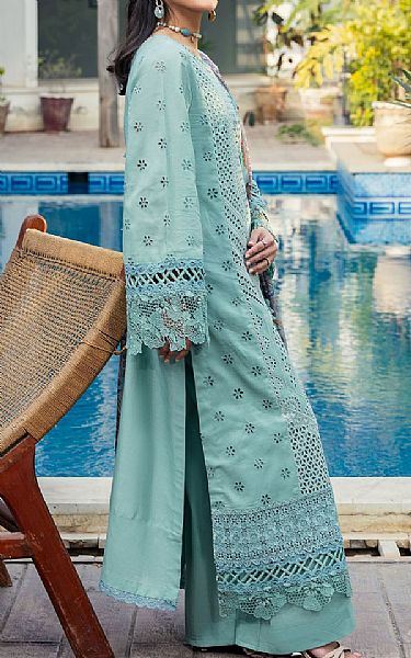 Motifz Light Turquoise Lawn Suit | Pakistani Lawn Dress in USA- Image 2