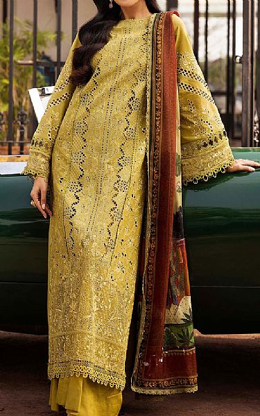 Motifz Lime Green Lawn Suit | Pakistani Lawn Dress in USA- Image 1