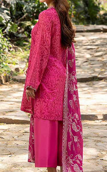 Motifz Solid Pink Lawn Suit | Pakistani Lawn Dress in USA- Image 2