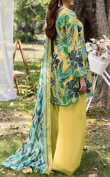 Motifz Lime Green Lawn Suit | Pakistani Lawn Dress in USA- Image 2