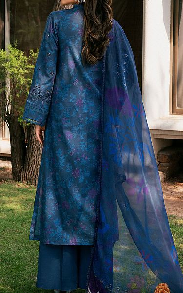 Motifz Denim Blue Lawn Suit | Pakistani Lawn Dress in USA- Image 2