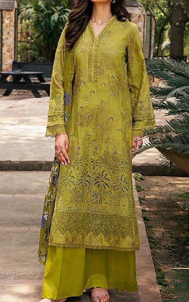 Motifz Green Lawn Suit | Pakistani Lawn Dress in USA- Image 1