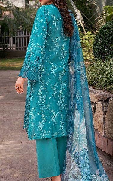 Motifz Teal Lawn Suit | Pakistani Lawn Dress in USA- Image 2
