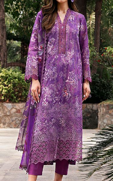 Motifz Purple Lawn Suit | Pakistani Lawn Dress in USA- Image 1