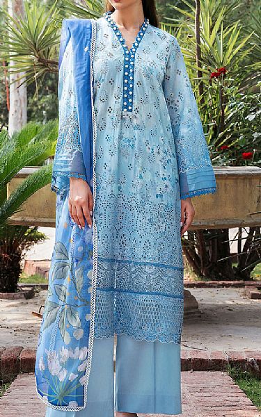 Motifz Baby Blue Lawn Suit | Pakistani Lawn Dress in USA- Image 1