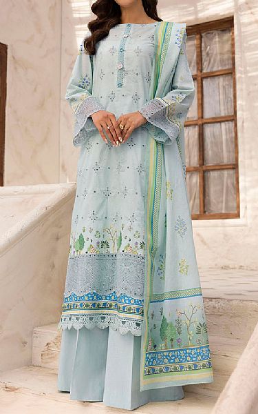 Motifz Sky Blue Lawn Suit | Pakistani Lawn Dress in USA- Image 1