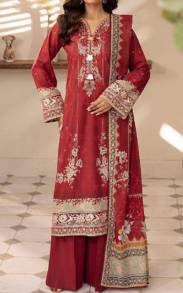 Motifz Maroon Lawn Suit | Pakistani Lawn Dress in USA- Image 1