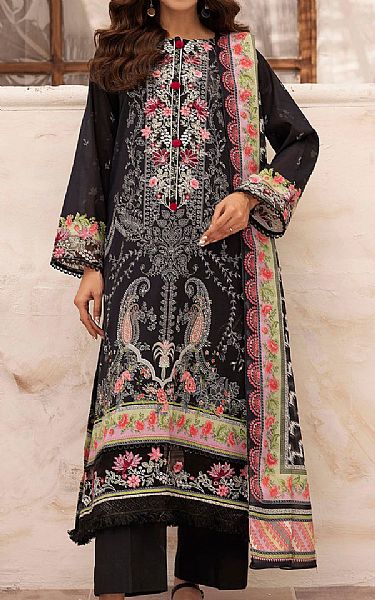 Motifz Black Lawn Suit | Pakistani Lawn Dress in USA- Image 1