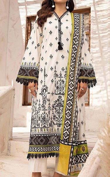 Motifz White Lawn Suit | Pakistani Lawn Dress in USA- Image 1