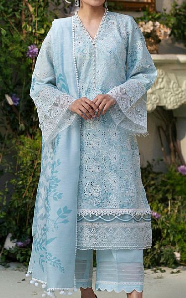Motifz Baby Blue Lawn Suit | Pakistani Lawn Dress in USA- Image 1