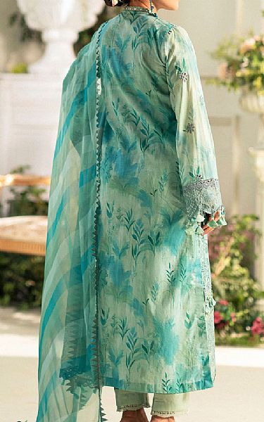 Motifz Aqua Lawn Suit | Pakistani Lawn Dress in USA- Image 2