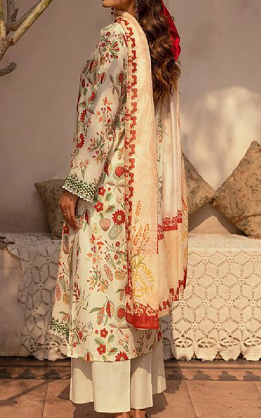 Motifz Off-white Lawn Suit | Pakistani Lawn Dress in USA- Image 2