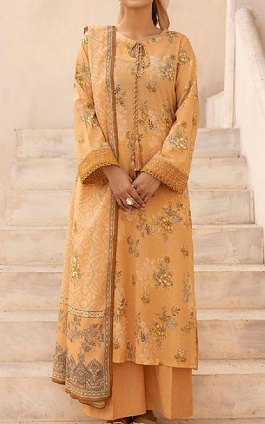 Motifz Sand Gold Lawn Suit | Pakistani Lawn Dress in USA- Image 1