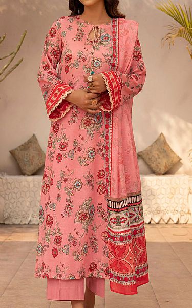 Motifz Pink Lawn Suit | Pakistani Lawn Dress in USA- Image 1