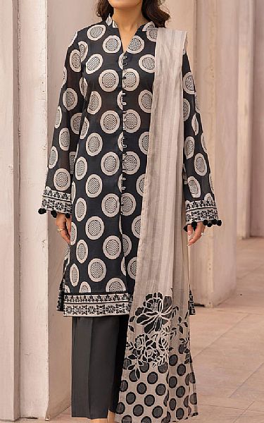 Motifz Black Lawn Suit | Pakistani Lawn Dress in USA- Image 1