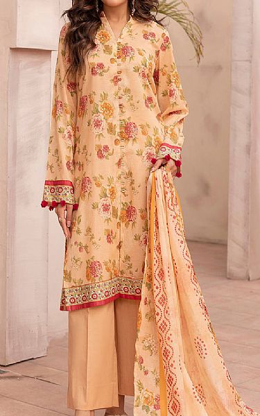 Motifz Peach Lawn Suit | Pakistani Lawn Dress in USA- Image 1