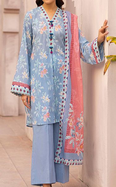 Motifz Cadet Grey Lawn Suit | Pakistani Lawn Dress in USA- Image 1