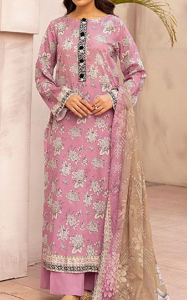 Motifz Pink Rose Lawn Suit | Pakistani Lawn Dress in USA- Image 1