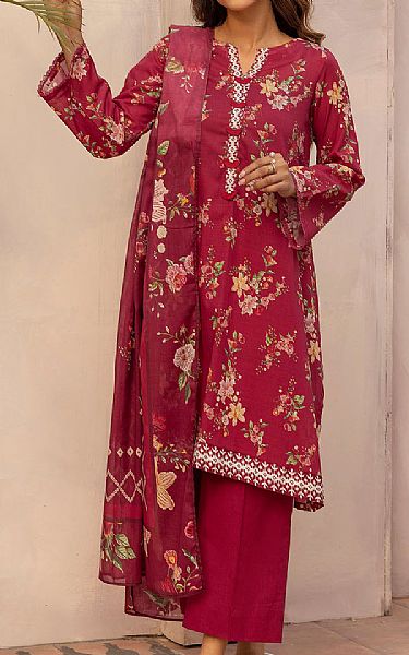 Motifz Crimson Lawn Suit | Pakistani Lawn Dress in USA- Image 1