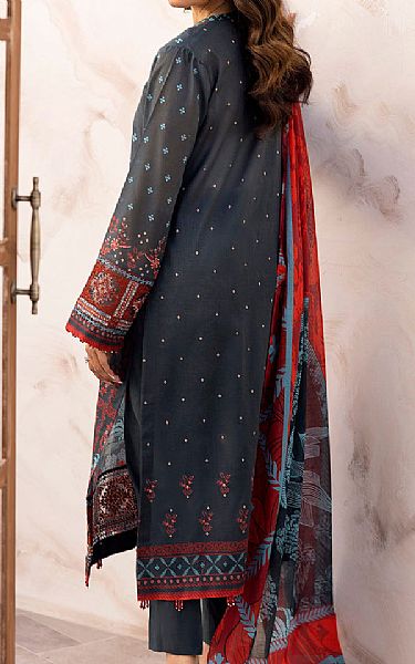 Motifz Charcoal Lawn Suit | Pakistani Lawn Dress in USA- Image 2