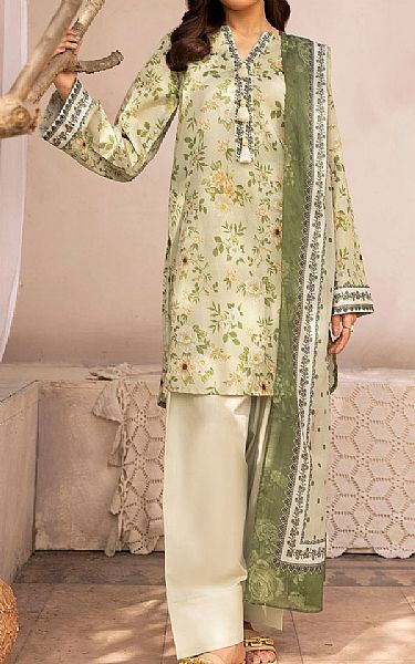 Motifz Light Green Lawn Suit | Pakistani Lawn Dress in USA- Image 1