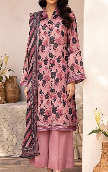 Motifz Rose Pink Lawn Suit | Pakistani Lawn Dress in USA- Image 1