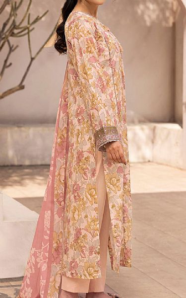 Motifz Ivory/Pink Lawn Suit | Pakistani Lawn Dress in USA- Image 2