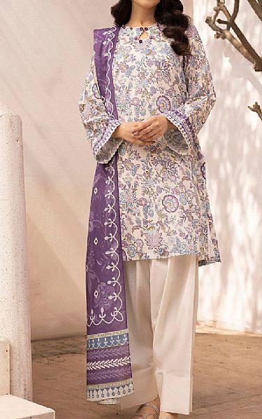 Motifz Off-white Lawn Suit | Pakistani Lawn Dress in USA- Image 1