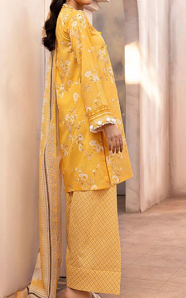 Motifz Mustard Lawn Suit | Pakistani Lawn Dress in USA- Image 2