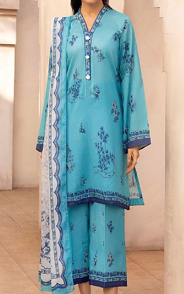 Motifz Turquoise Lawn Suit | Pakistani Lawn Dress in USA- Image 1