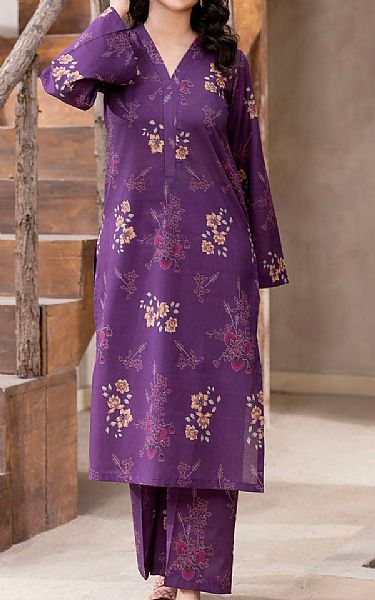 Motifz Purple Lawn Suit (2 Pcs) | Pakistani Lawn Dress in USA- Image 1
