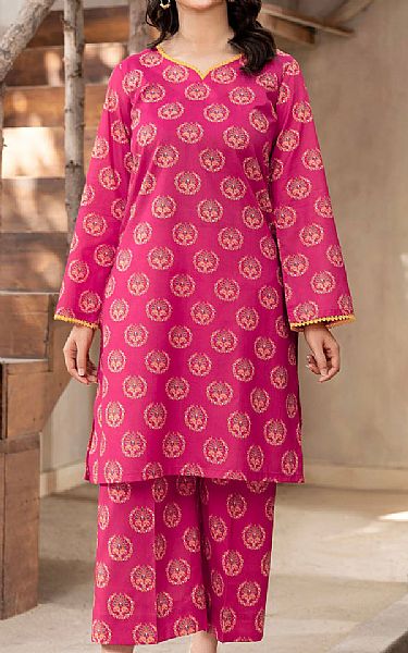 Motifz Solid Pink Lawn Suit (2 Pcs) | Pakistani Lawn Dress in USA- Image 1