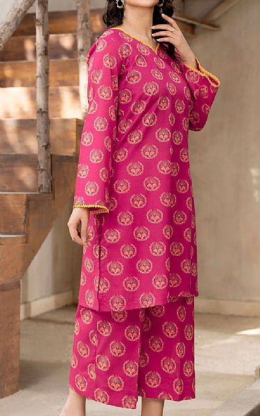 Motifz Solid Pink Lawn Suit (2 Pcs) | Pakistani Lawn Dress in USA- Image 2