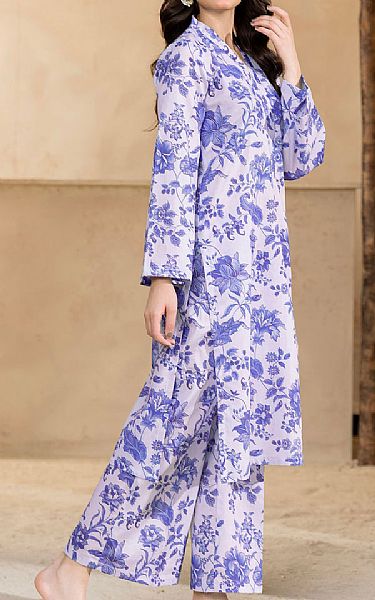 Motifz White/Blue Lawn Suit (2 Pcs) | Pakistani Lawn Dress in USA- Image 2