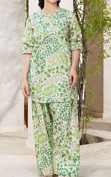 Motifz Green Lawn Suit (2 Pcs) | Pakistani Lawn Dress in USA- Image 1