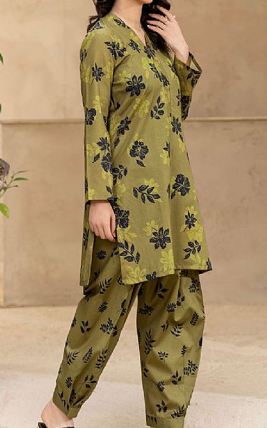 Motifz Olive Lawn Suit (2 Pcs) | Pakistani Lawn Dress in USA- Image 2