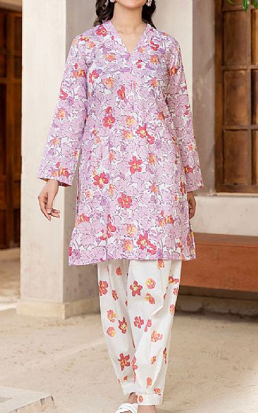 Motifz Lilac/White Lawn Suit (2 Pcs) | Pakistani Lawn Dress in USA- Image 1