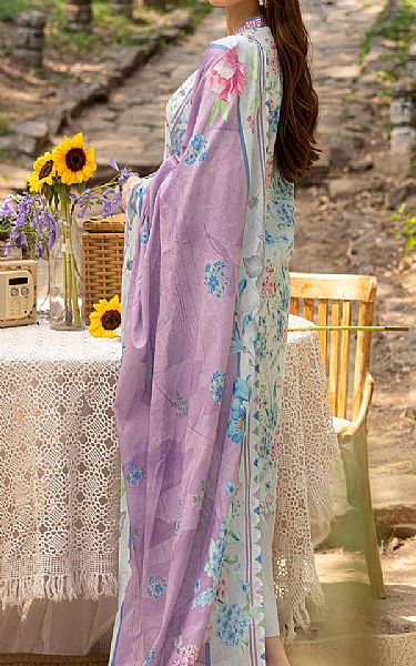Motifz Aqua Lawn Suit | Pakistani Lawn Dress in USA- Image 2