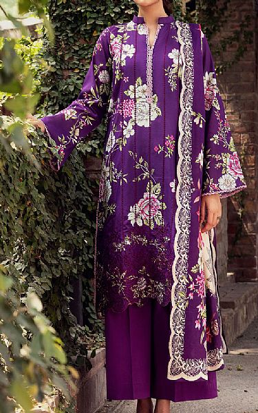 Motifz Purple Lawn Suit | Pakistani Lawn Dress in USA- Image 1