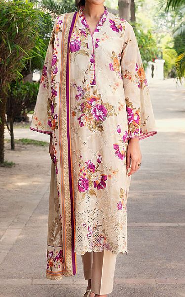 Motifz Ivory Lawn Suit | Pakistani Lawn Dress in USA- Image 1
