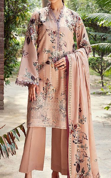 Motifz Cavern Pink Lawn Suit | Pakistani Lawn Dress in USA- Image 1