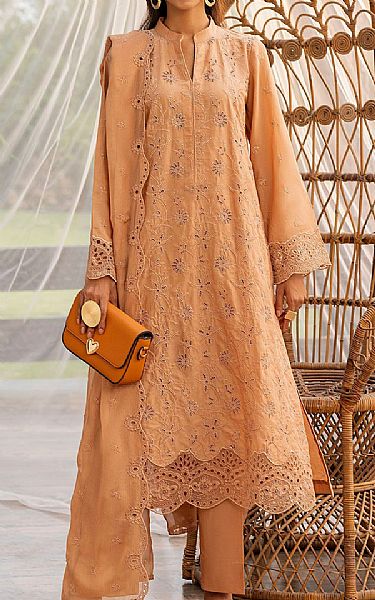 Motifz Peach Lawn Suit | Pakistani Lawn Dress in USA- Image 1