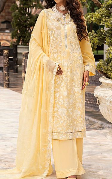Motifz Yellow Lawn Suit | Pakistani Lawn Dress in USA- Image 1