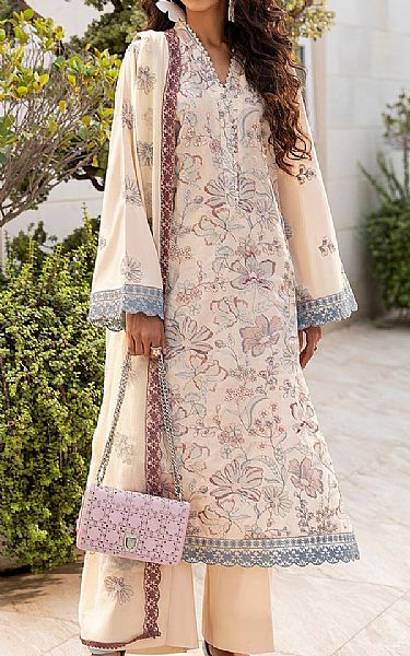 Motifz Ivory Lawn Suit | Pakistani Lawn Dress in USA- Image 2